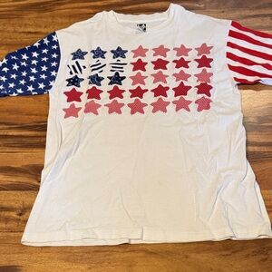 Vintage single stitch Patriotic Star Short Sleeve Tee